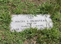 Footstone Marker for Hazel L Olmstead