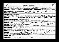 Death Record of Ida A Fulford Loveland