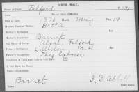 Birth Registration of Milo C Fulford